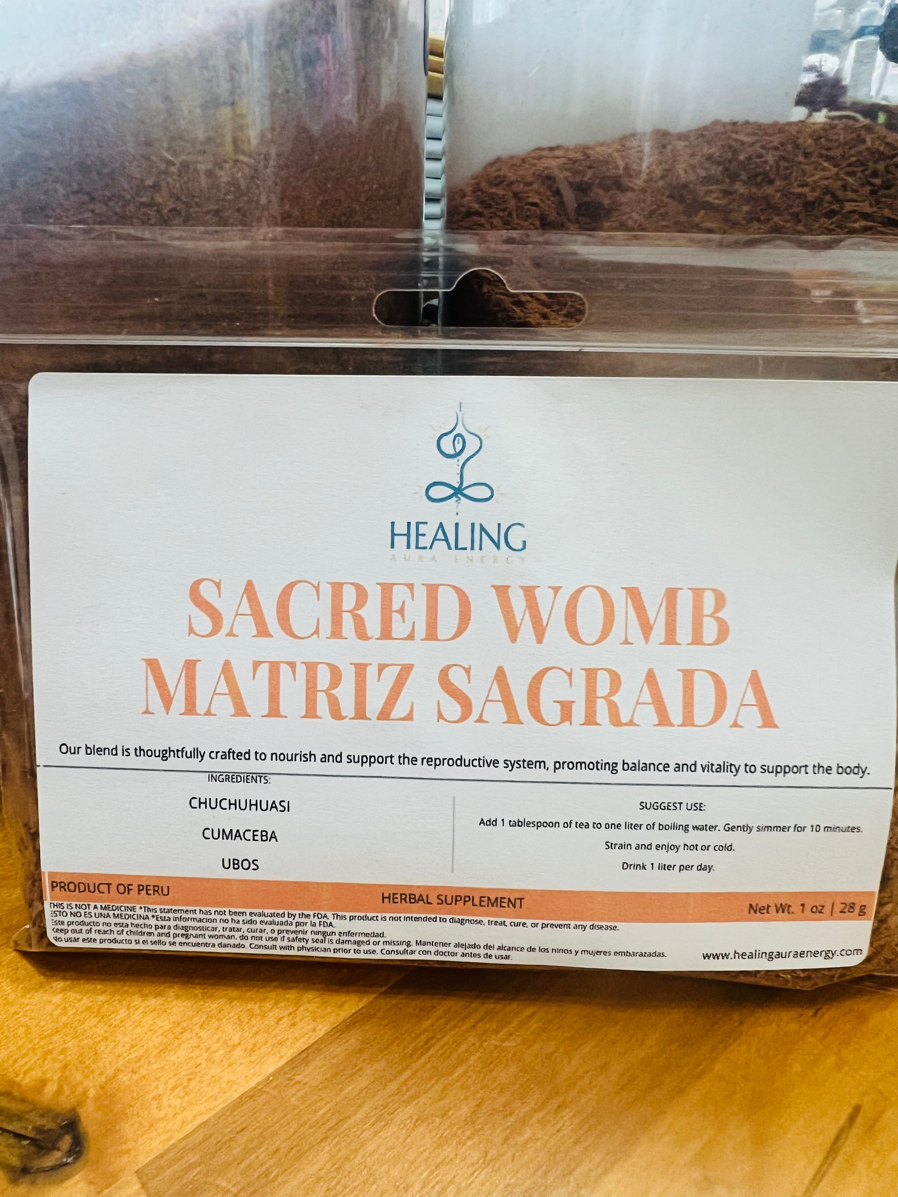 Sacred Womb Herbal Blend - Tumors, Cysts, Fibroids -  Matriz Sagrada - 1 oz